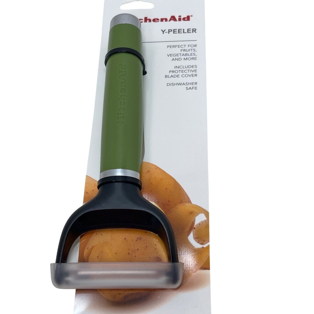 KitchenAid Green Y-Peeler With Protective Blade Cover & Ergonomic Handle